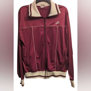 GUC Vintage Nike essential track zip up side pockets collared stretch ribbed hem